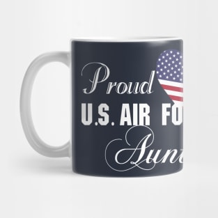 Best Gift for Army - Proud U.S. Air Force Aunt T-Shirt Mug